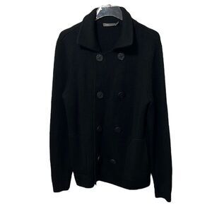 Vince Knit Button Up Pea Coat Sweater Women’s Size L